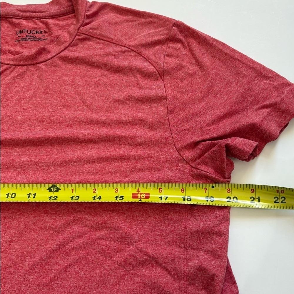 Untuckit Set of 2 Short Sleeve Tshirts Clarendon & Kanzler Blue and Red Size S - Picture 12 of 13